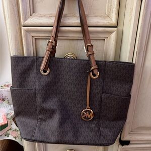 Michael Kors Dark Brown Tote Bag